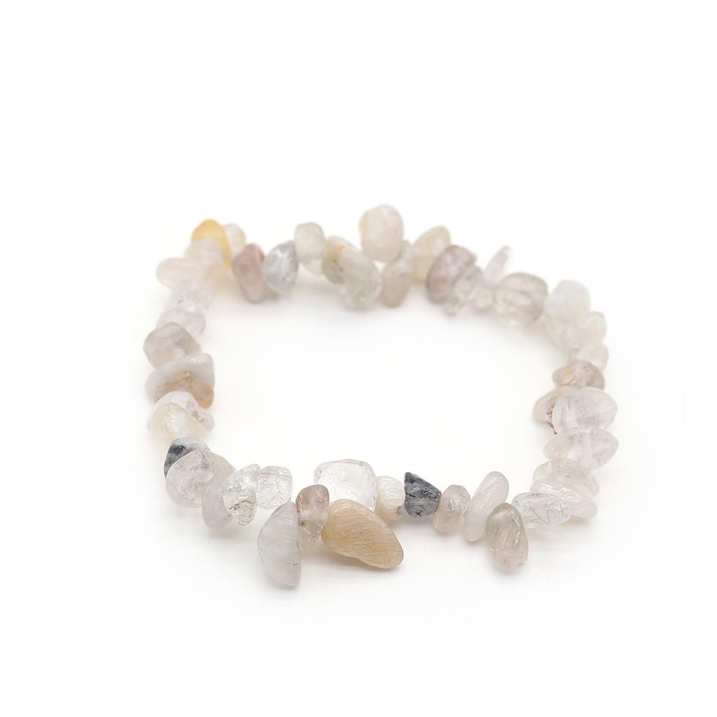 1 шт., браслет из натурального камня, нерегулярный кристалл, аметист, агат, флюорит, синяя бирюза, опал, браслеты для женщин и мужчин, ювелирные изделия 19 см