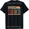 Vintage 30th Birthday Decorations Vintage 1995 30 Years Old T Shirts Men Streetwear Tee Shirt Short Sleeve Unisex Loose Clothing