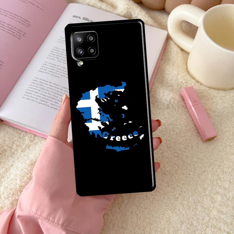 Греческий флаг Греции для Samsung Galaxy A54 A34 A14 A13 A52 A32 A12 A22 A72 A52S A33 A53 A73 A71 A51 чехол для телефона