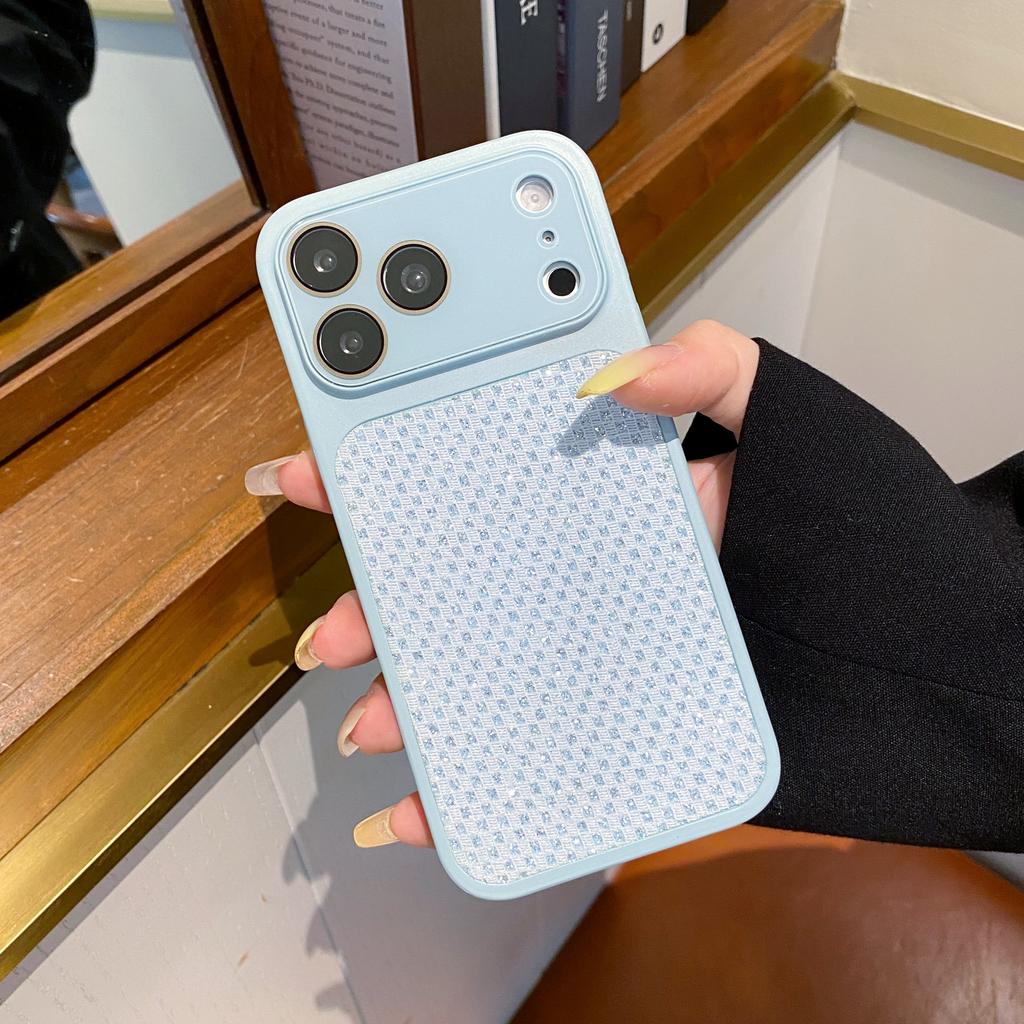 Роскошный Чехол-Клетка со Стразами и Блестками для iPhone 17 16 15 14 13 Pro Max, Блестящий, Противоударный, Защита от Падений