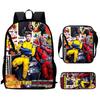 Wolverine Deadpool Movie Characters Trendy Cartoon Printed Backpack Student
