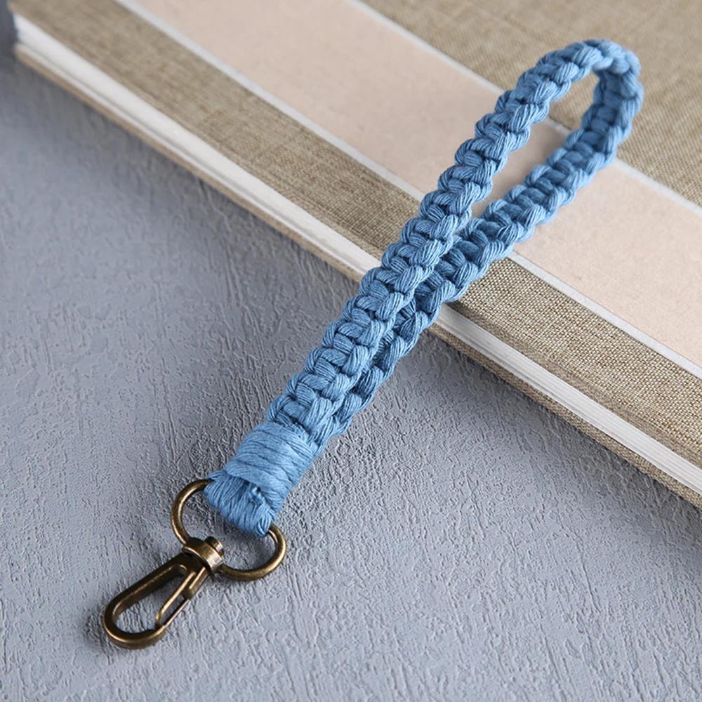 Новый Винтажный Плетеный Хлопковый Шнур Брелок Женский Характер Автомобиль Сумка Брелок Плетеный Брелок Для Женщин Ювелирный Подарок 2022