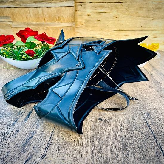 Средневековый шлем великого волка, почерневшая сталь 18 калибра, подарок на Хэллоуин, рождественский подарок, декор для стен, подарок