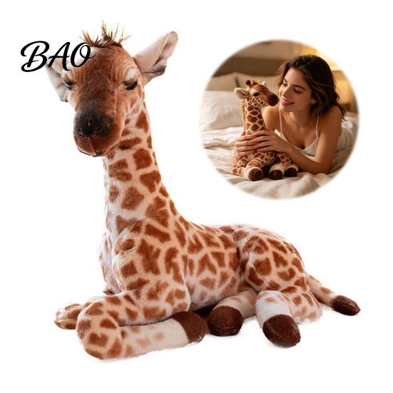 Stuffed Animal for Photography Realistic Giraffe Plush Toy, Soft Pillow Kids, Cuddly Toy Kids Nordic Home Decor, Cute Cuddle Doll, Gift Children