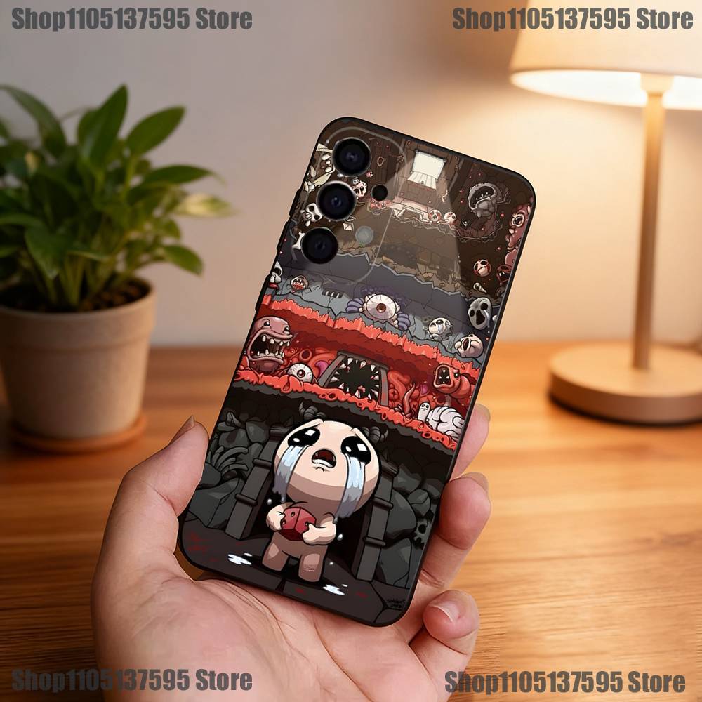 Чехол для телефона The Binding of Isaac для Samsung S25, S24, S21, S22, S23, S30, Ultra, S20, Plus, Fe, Lite, 5G Черный