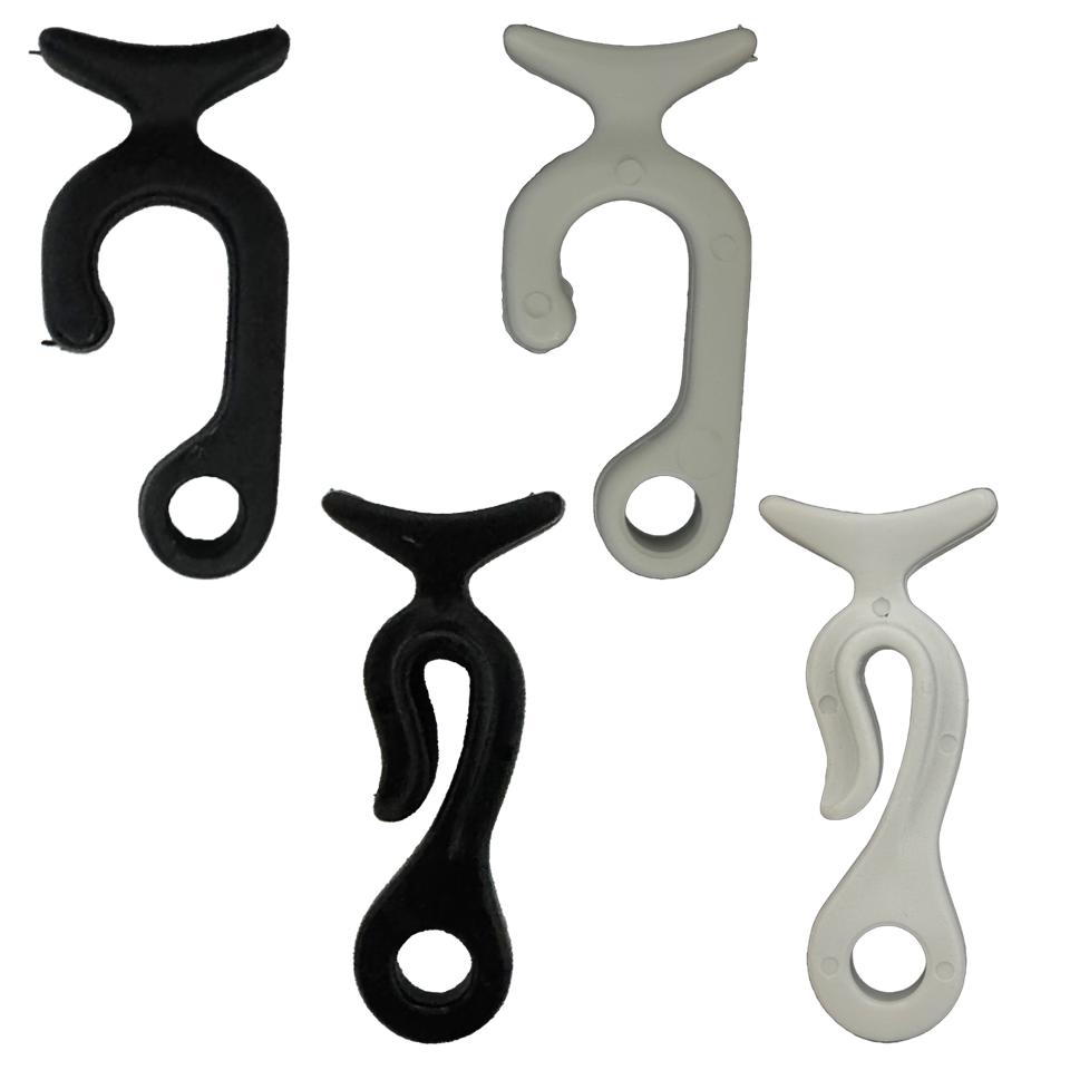 White fender rope hook, railing rope