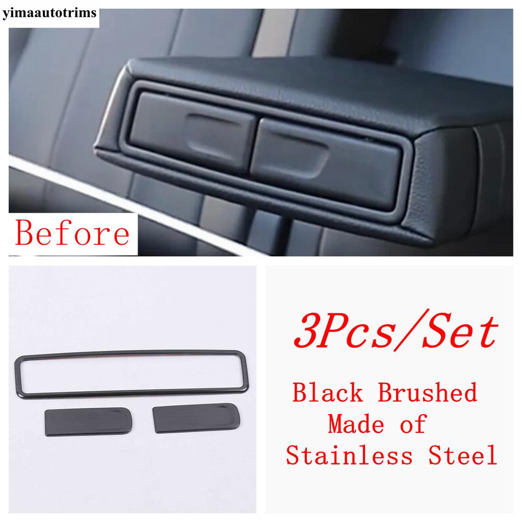 Car Rear Armrest Storage Box Water Cup Frame Decor Cover Trim Accessories For Mercedes Benz A Class W177 A200 A220 - 2024