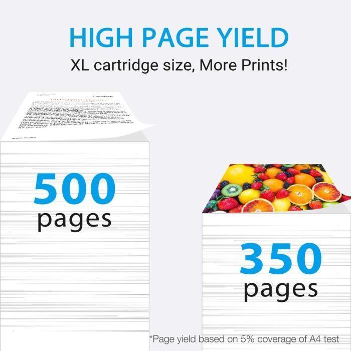 Cartouche d'encre - Cartridgeify - 603 XL - Compatible Epson 603/603XL - Affichage niveau d'encre - Pack de 4