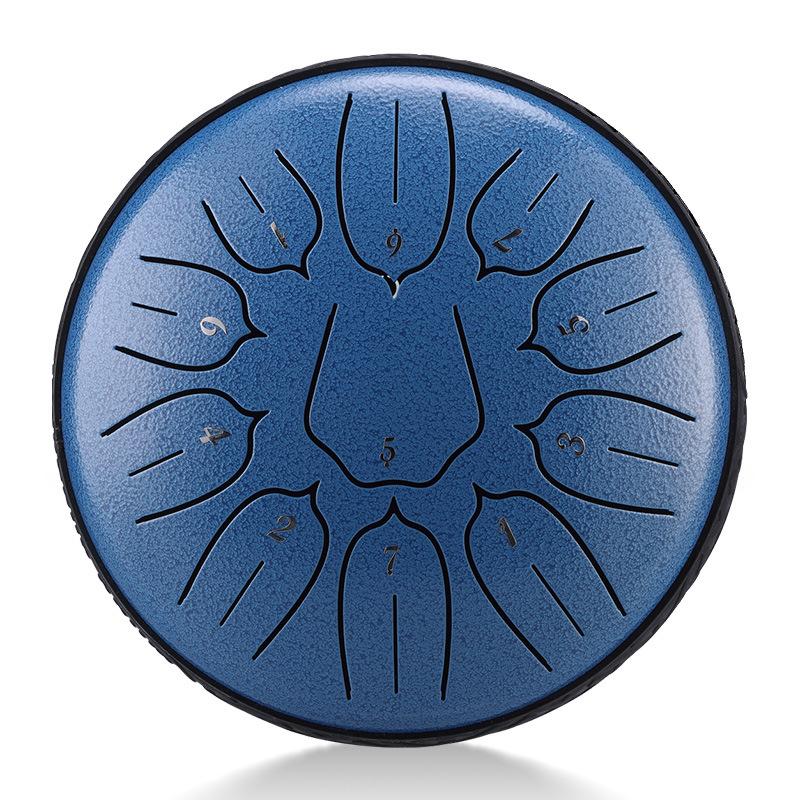 6 Inch 11 Notes Steel Tongue Drum Instrument D Major Percussion Steel Drum Meditation Zen Yoga Musical Drum Christmas Gift
