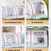Car Dog Bed for Back Seat Portable Pet Carrier Kennel Safety Breathable Cat Nest for Small Medium Dogs and Cats Travel Cage
