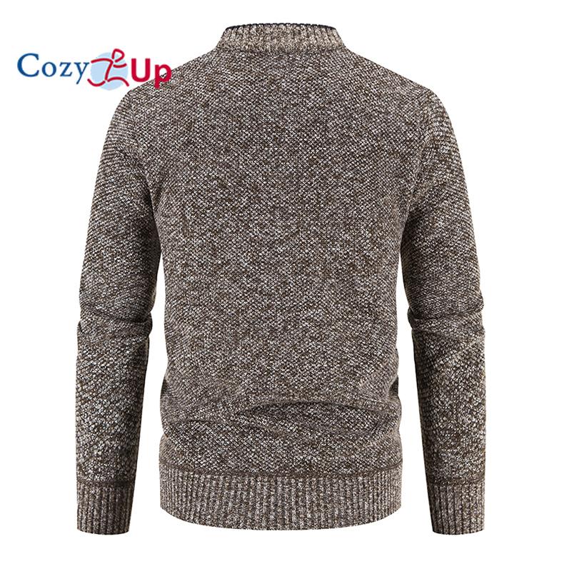 Cozy Up Мужской теплый свитер-кардиган с длинными рукавами, осенне-зимняя куртка