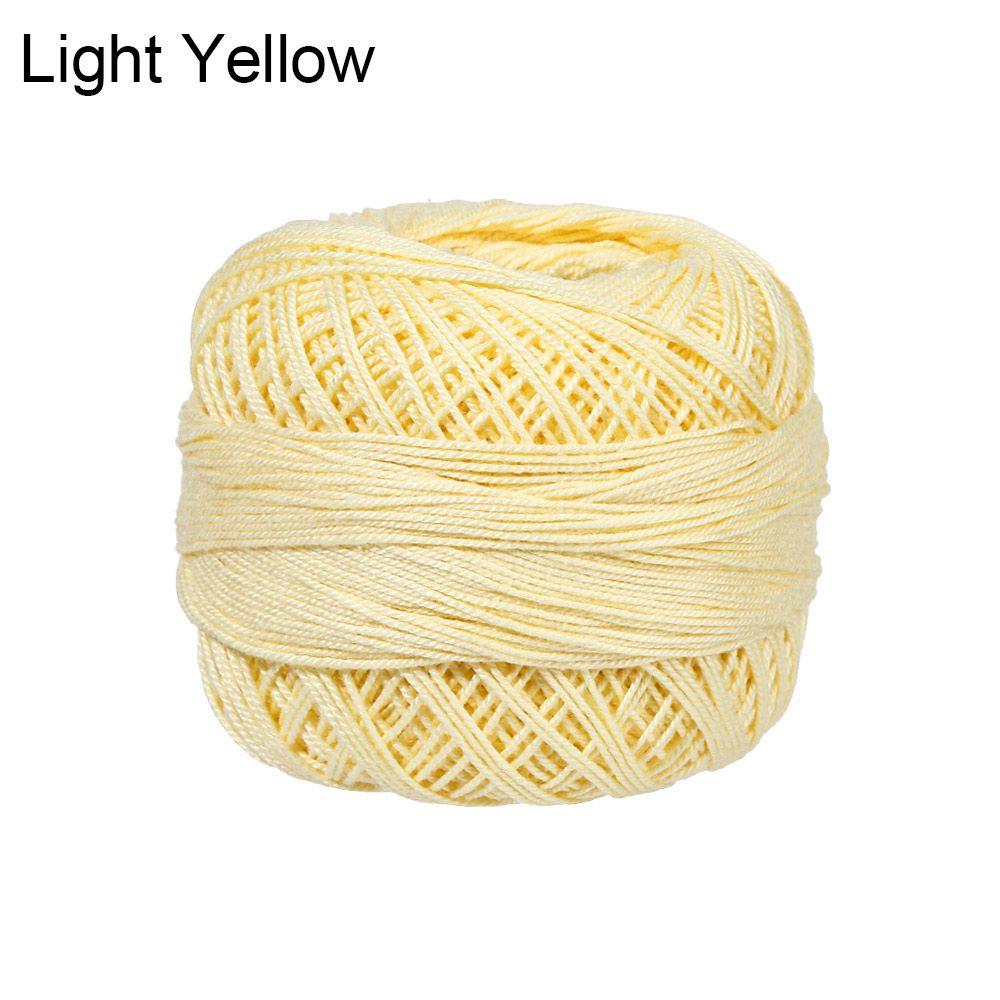 Легкая пряжа из чистого хлопка с кружевом для вязания крючком и спицами - Доступно несколько цветов
