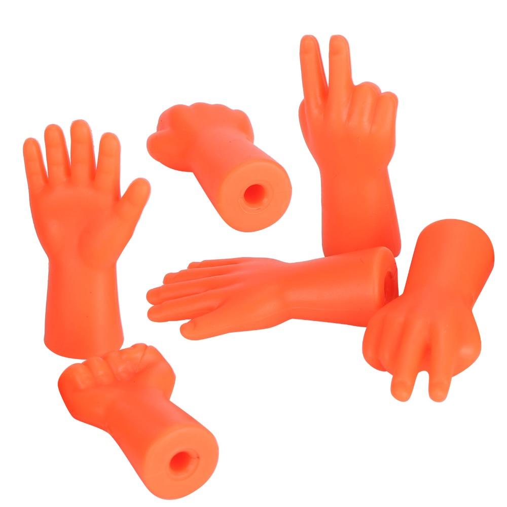 12pcs Hand Shape Design Needle Protector Caps Anti-Slip Sweater Pin Caps For Beginners