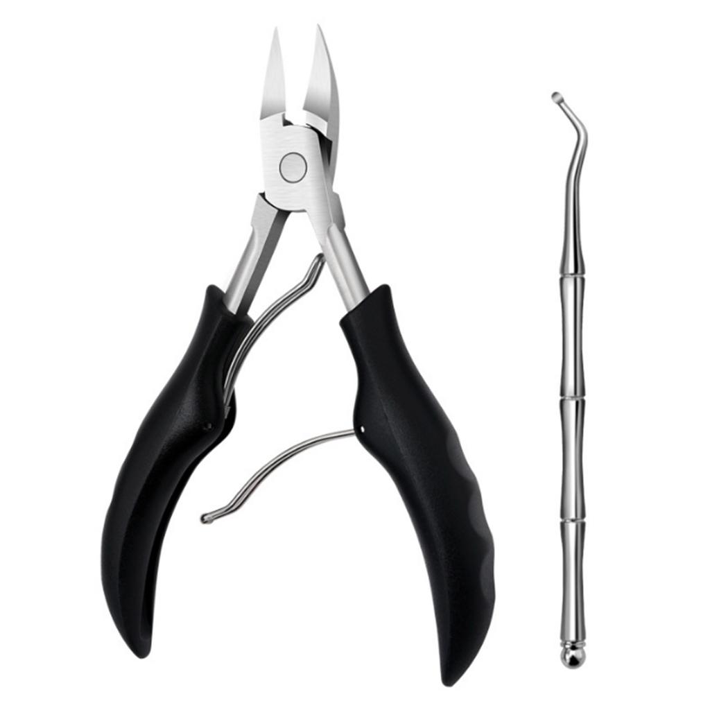 2 шт., набор инструментов для вросших ногтей, плоскогубцы для кутикулы из нержавеющей стали, машинка для стрижки вросших ногтей, подъемник