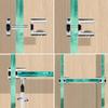 6pcs Not Corrosion Glass Panel Clamps Heavy Duty Supports Panel Mounting Bracket for Office Partitions 5-10mm Thickness