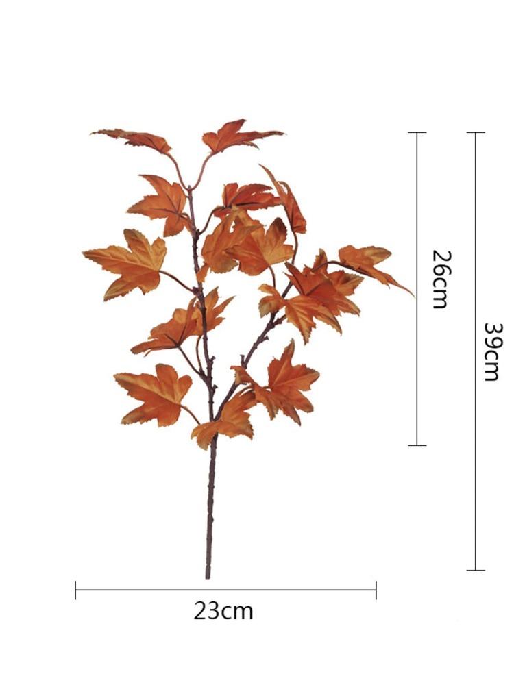 4 шт. искусственные кленовые листья ветки 39 см искусственные осенние листья растения для дома, кухни, фермерского дома, стол на День благодарения, камин, декор на Хэллоуин