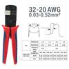 DB-3220M Micro Connector Pin Crimping Tool 0.03-0.52mm² 32-20AWG Ratcheting Crimper for XH2.54 PH2.0 D-Sub,Open Barrel Suits Molex,JST,JAE