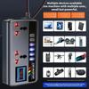 Colorful Flow Light Digital Display Car Truck 12V 24V 220V Inverter Converter Charging Cigarette Lighter Dual USB-A/C Ports