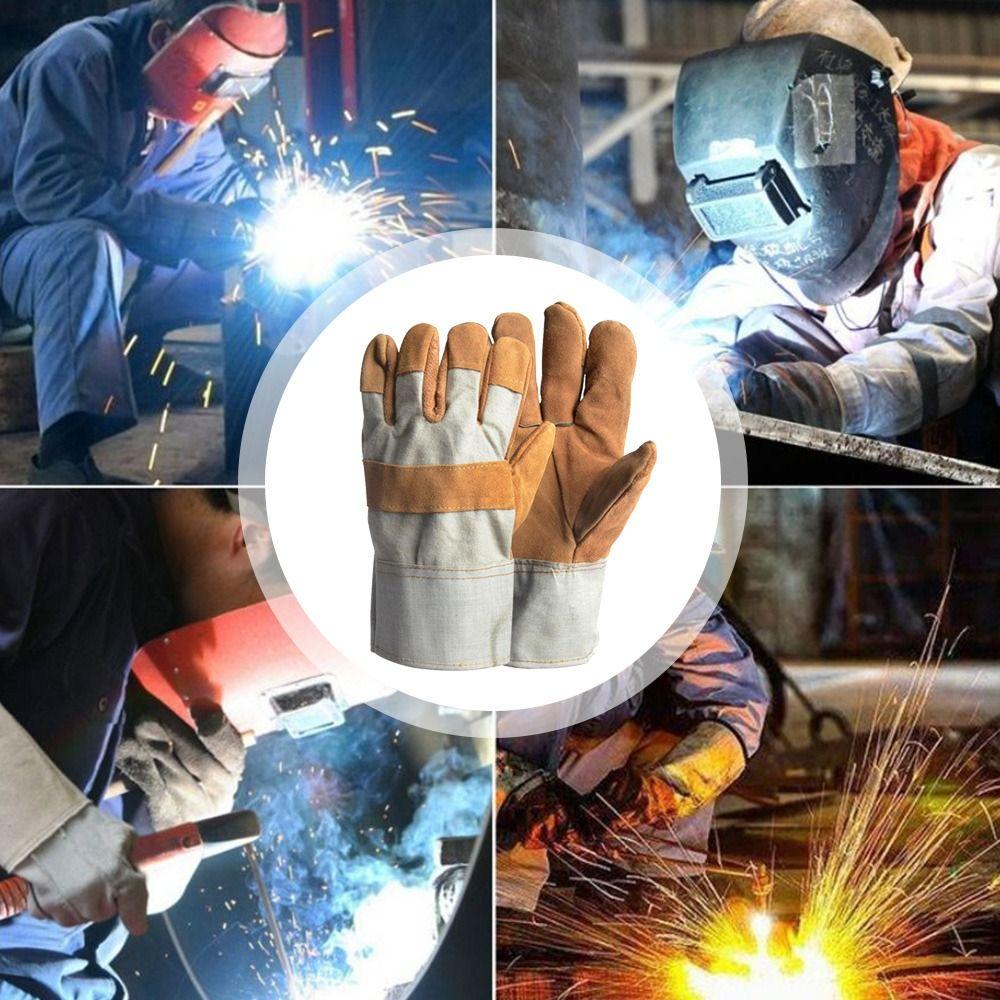 Thick Labor Gloves Cowhide Mechanic Glove New Welding Gloves