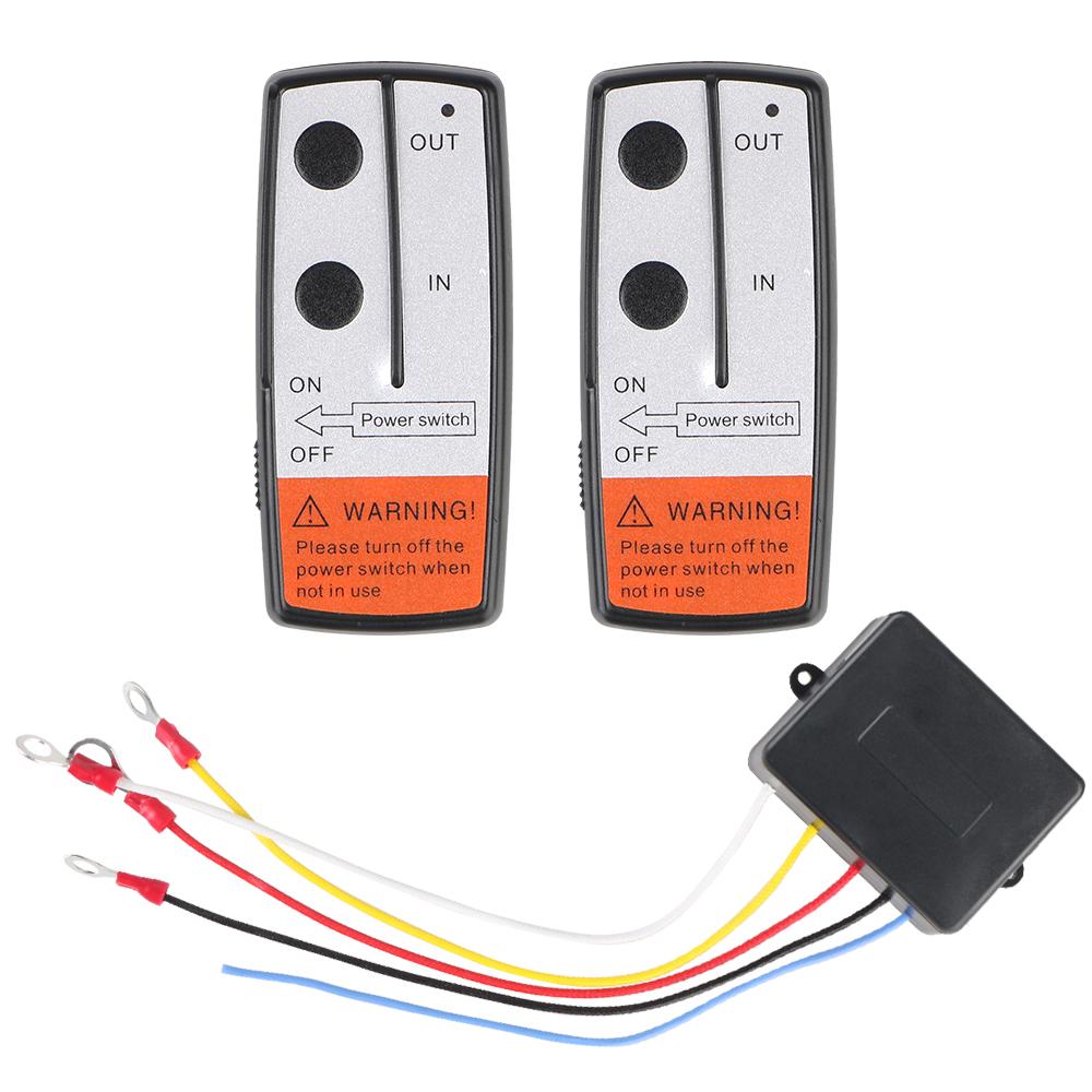 Wireless Handset Switch Controller Universal Winch Remote Control System 12V 24V For Recovery Tow Truck For Jeep Off-road ATV