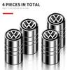 Для VW Новый 4 шт. Автомобильные колпачки на ниппель Колесные шины Воздушный стержень шины Защитный чехол Для Volkswagen Golf Jetta Tiguan Touran TSI TDI R32