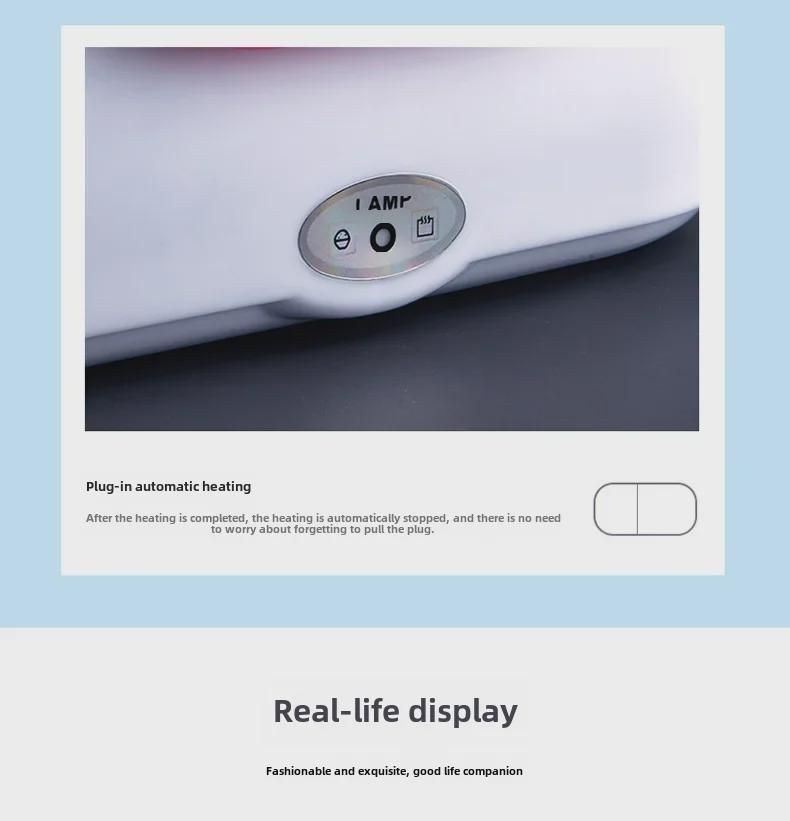 Портативный электрический ланч-бокс с функцией самоподогрева и подзарядки для использования в автомобиле и дома