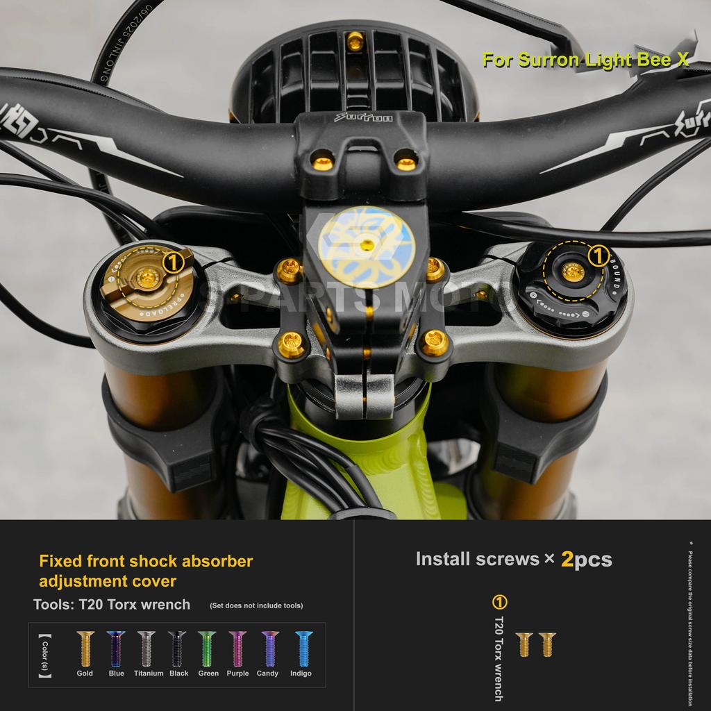 Motorcycle Refit For Surron Light Bee X 2025 model  titanium alloy Screw Complete vehicle
