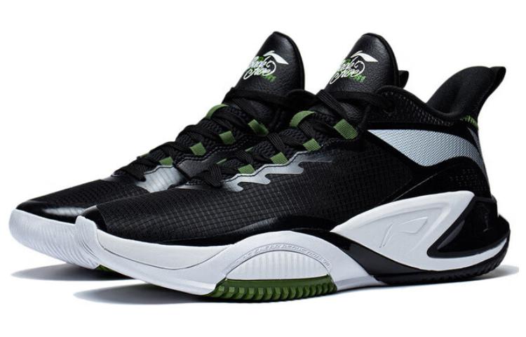 Li Ning Storm 2023 Comfortable Cushioning, Wear Resistant Low top Basketball Shoes Men's Black ABFT021-1