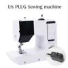 Швейная машина с педалью, портативная, удобная, мини, сменная лапка, 40 стежков, оверлок, кнопка запуска вязания, электрич.