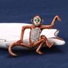 Cute Monkey Animal Shape Brooch Shining Rhinestones Inlaid Suit Lapel Pin Temperament Scarf Buckle Badge Dress Coat Accessories
