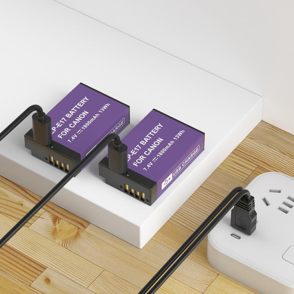 PALO New LP-E17 LPE17 LP E17 Battery Type C Charge 1800mAh for Canon EOS RP 200 250D M3 M5 M6 750D 760D T6i T6s 800D 8000D 77D Kiss X8i