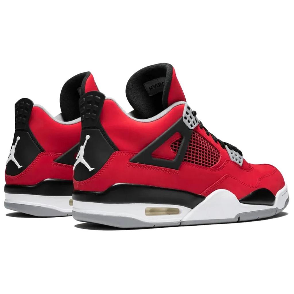 Jordan Air Jordan 4 износостойкие кроссовки средней высоты винтажные баскетбольные унисекс красные FQ8138-600