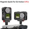 Magnetic Adapter for DJI OSMO Action 5 Pro Mount 1/4 Screw Mount Bracket For DJI Action 3 Action 4 Sports Camera Accessories