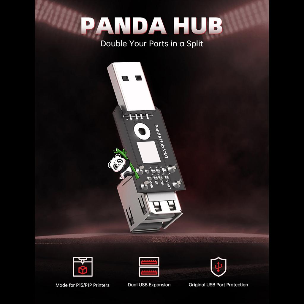 Аксессуар для 3D-принтера Panda Hub Оригинальная защита USB-порта для P1S/P1P с возможностью настройки крепления