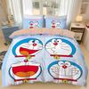 Japanese Anime Dora-emon Quilt Duvet Pillowcase 3D Printed D-Doraemon Bedding Set Duvet Cover for Children and Girls Boys Teen