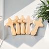 5Pcs Wooden Holding Cross Colleague Comfort Small Decoration Family Religious Person Hand Held Prayer Cross Pinewood Wood Cross