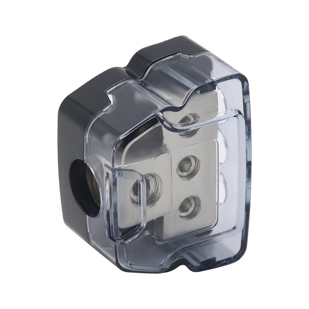 3 Way Distribution Block Car Audio Power Wire Splitter 0 Gauge In 4 Gauge Out