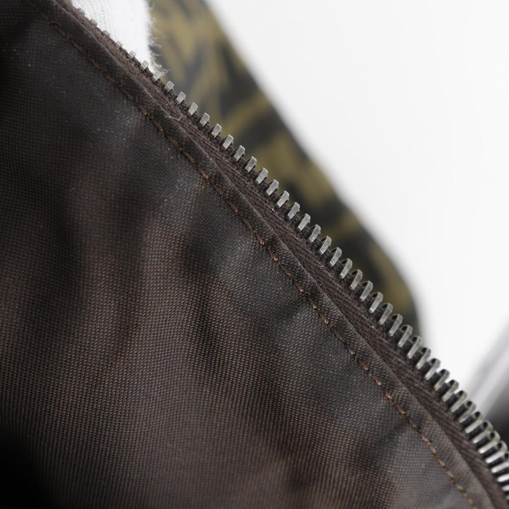 Fendi Сумка на плечо Zucca Один ремень Коричневый нейлоновый канвас Женская Б/У