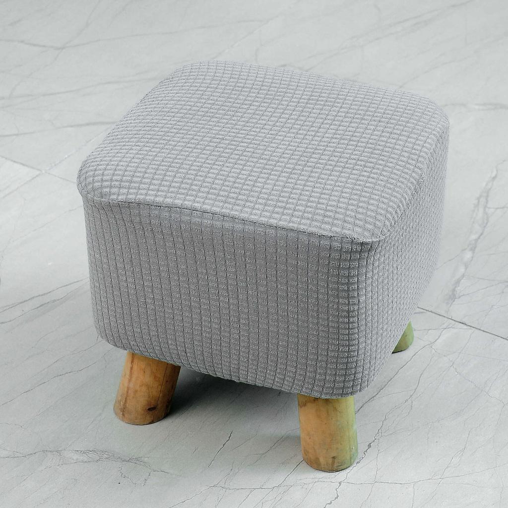 Утолщенный эластичный чехол для квадратного табурета