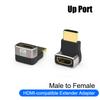 8K HDMI-compatible2.1 Connector Cable Adapter 90 Degree Right Angle Male To Female HDMI-compatible Extender for PC TV PS5 Laptop