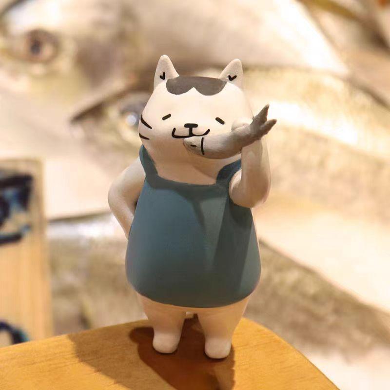 Милая Девочка-Кошка Слепая Коробка Статуэтка Игрушка Котёнок Кукла Meow Market Слепой Пакет Украшение Детский Рождественский Подарок