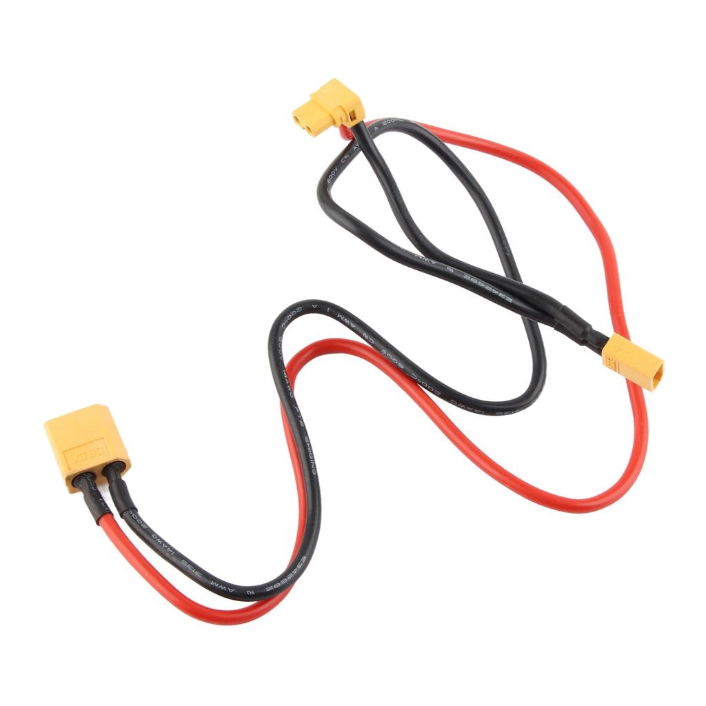 AWM14 Silicone Fireproof Power Adapter Cable XT60 Female To XT30 Elbow 90 Degrees Power Connector