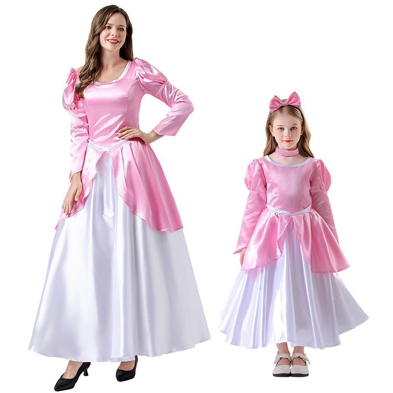 Halloween Cosume, Cinderella Adul Girl, Cosplay Princess Dress Long Dress Dress