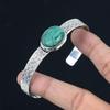 Распродажа ко Дню женщин Серебро 925 Малахит Драгоценный камень Юбилей Свадьба Браслет Ювелирные изделия