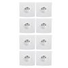 8pcs French Standard Socket 16A  Wall Mounted Socket Wall Outlet for Home Office Hotel