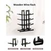 Wood Wine Rack Modern Simple Wooden Wine Storage Shelf Natural Solid Wood Wine Bottle Holder for Kitchen/Dinging Room/Pantry/Cabinet