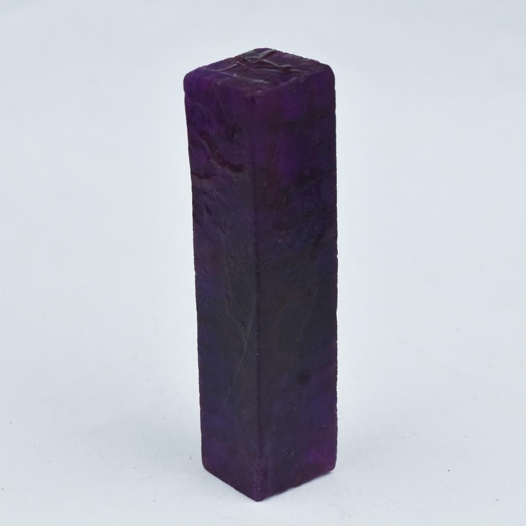Perfect UnCut Rough 206.95 Ct Natural Sapphire Purple CERTIFIED Loose Gemstone