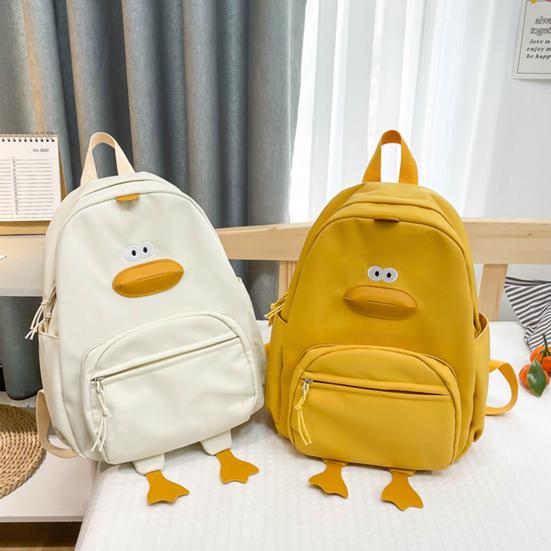 Забавный рюкзак большой емкости с милым дизайном утки из нейлоновой ткани, водонепроницаемый для детей, для школы