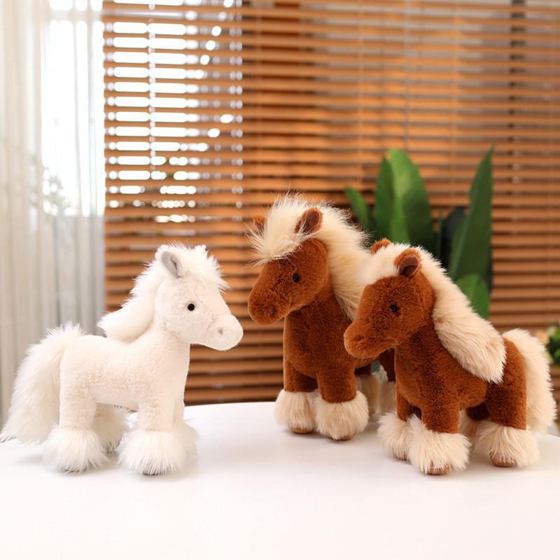 Horse Simulation Plush Toy Cute Cartoon Boy Children Bedroom Gift Decoration