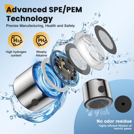 Генератор бутылки с водородной водой 460 мл Технология электролиза с ионной мембраной 3 минуты 2300+ PPB Перезаряжаемая чашка с водородной водой